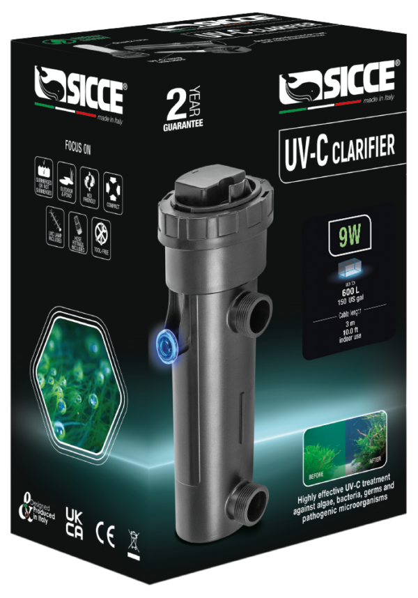 Sicce UV-C Clarifier 9W Aquarium