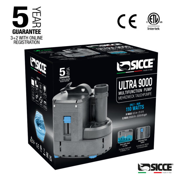 Sicce Ultra 9000 Multifunction Pump 2250gph